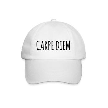 Tshirt carpe diem - Baseball Cap - white/white - Front
