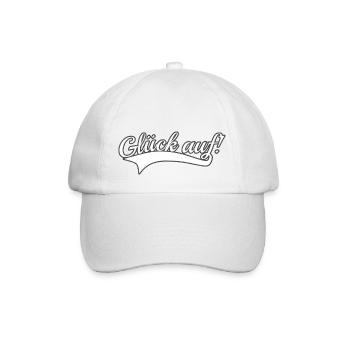 Glück auf - Baseballkappe - Weiß/Weiß - Vorne
