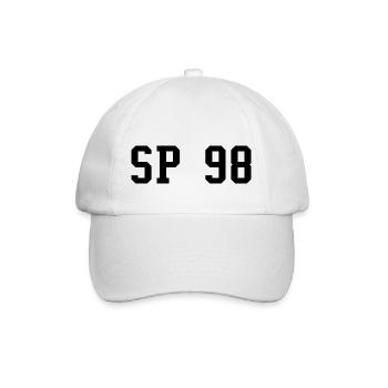 SP 98 - Sans plomb 98 (Noir) - Essence Routier - Casquette classique - blanc/blanc - Devant