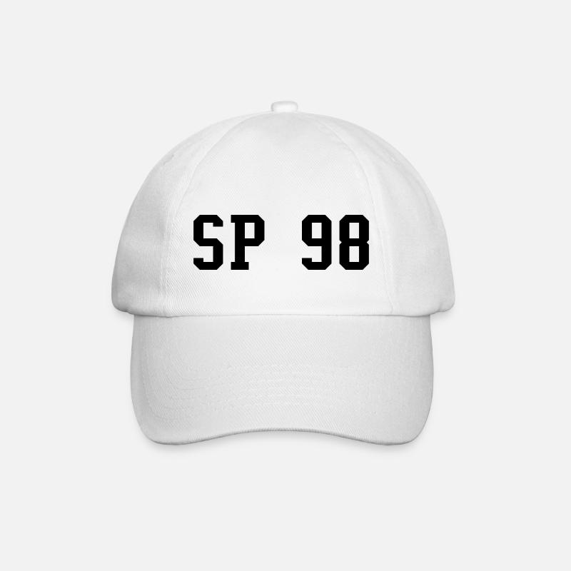 SP 98 - Sans plomb 98 (Noir) - Essence Routier - Casquette classique - blanc/blanc