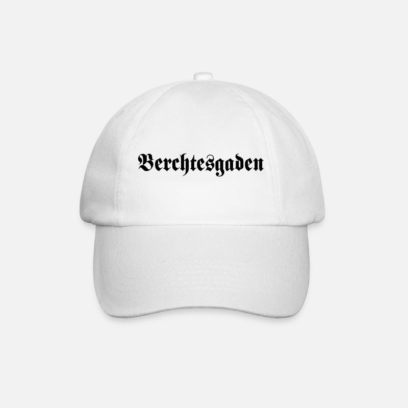 Inscriptions de Berchtesgaden noir - Casquette classique - blanc/blanc