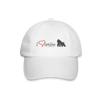 Love for Gorillas - Baseball Cap - white/white - Front