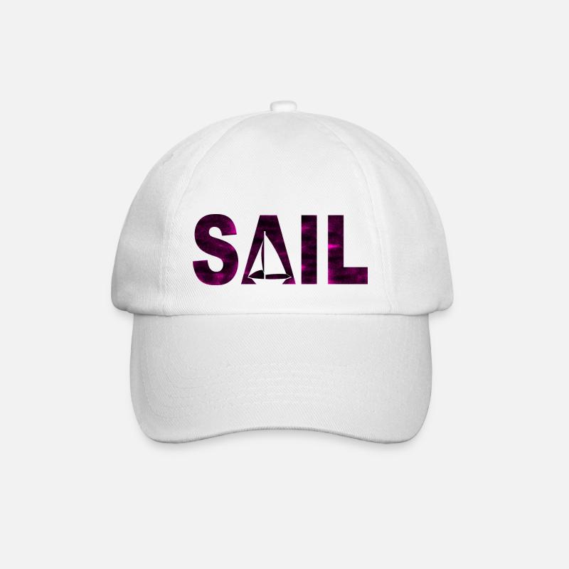 Segeln Segler Segelboot Skipper Geschenk - Baseballkappe - Weiß/Weiß