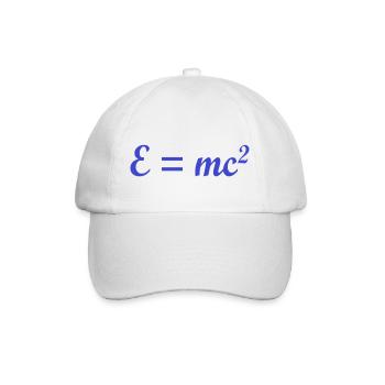 e ist gleich mc2 - Baseballkappe - Weiß/Weiß - Vorne