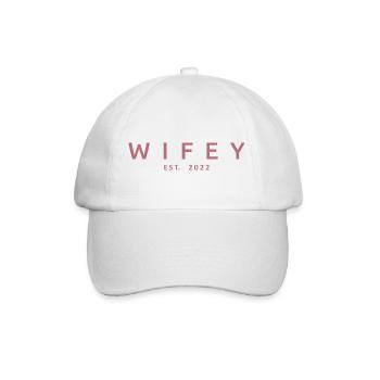 Wifey Est. 2022 Wife To Be Engagement Wedding Gift - Baseball Cap - white/white - Front