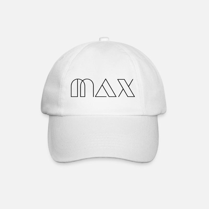Nom Max Modern Black - Casquette classique - blanc/blanc