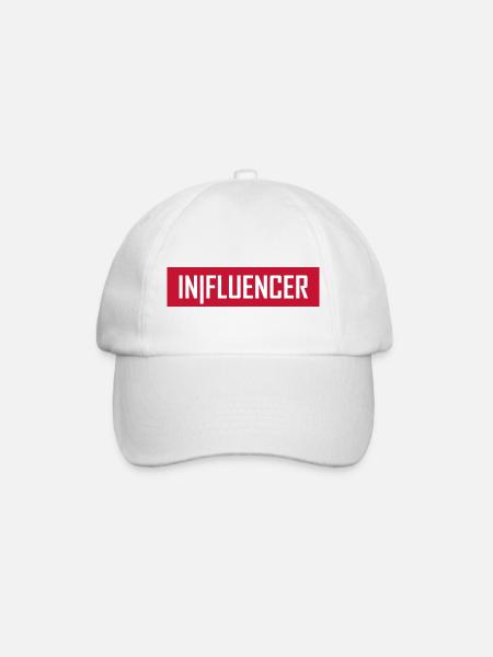 Influencer - Baseballkappe - Weiß/Weiß