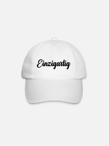 Einzigartig - Baseballkappe - Weiß/Weiß
