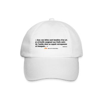 Azur... (b) - Casquette classique - blanc/blanc - Devant