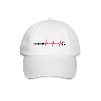 Pulse Trumpet Instrument - Baseball Cap - white/white - Front