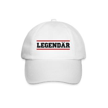 Legendär - Baseballkappe - Weiß/Weiß - Vorne