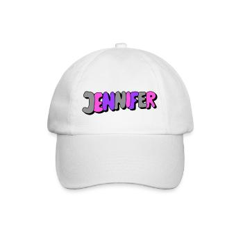Jennifer - Baseballkappe - Weiß/Weiß - Vorne
