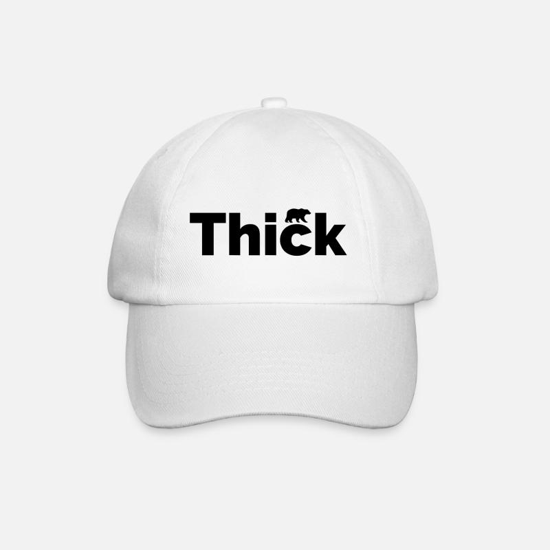 Dick · Je dicker, desto schmackhafter - Baseballkappe - Weiß/Weiß