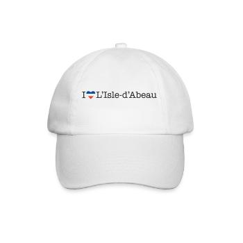 I love L Isle d Abeau - Baseballkappe - Weiß/Weiß - Vorne