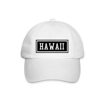 Hawaii - Baseballkappe - Weiß/Weiß - Vorne