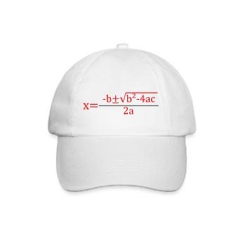 Formule quadratique pour la classe de mathématiques 2 - Casquette classique - blanc/blanc - Devant