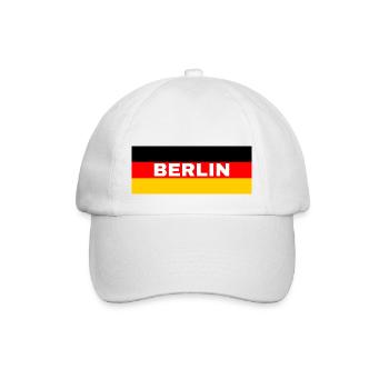 Berlin City in German Flag - Baseball Cap - white/white - Front
