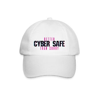 Mieux vaut cyber-sécurité que désolé 4 - Casquette classique - blanc/blanc - Devant