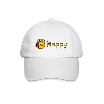 Abeille heureuse - Casquette classique - blanc/blanc - Devant