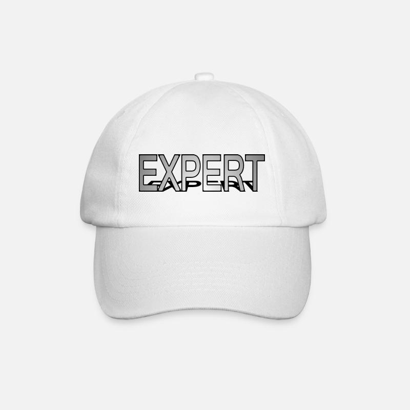 3D-Experte - Baseballkappe - Weiß/Weiß
