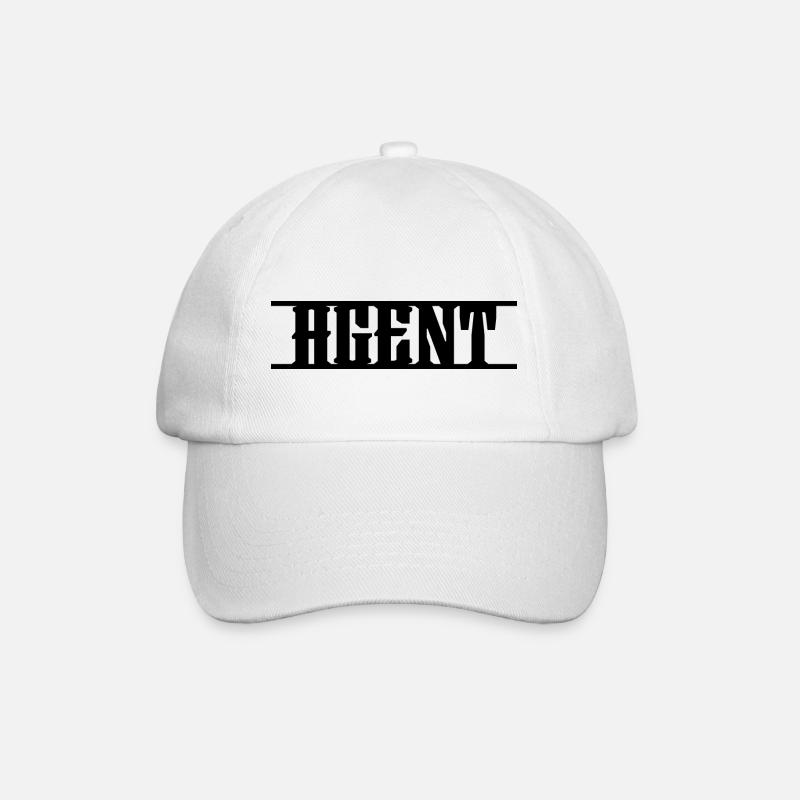 Design Agent - Baseballkappe - Weiß/Weiß