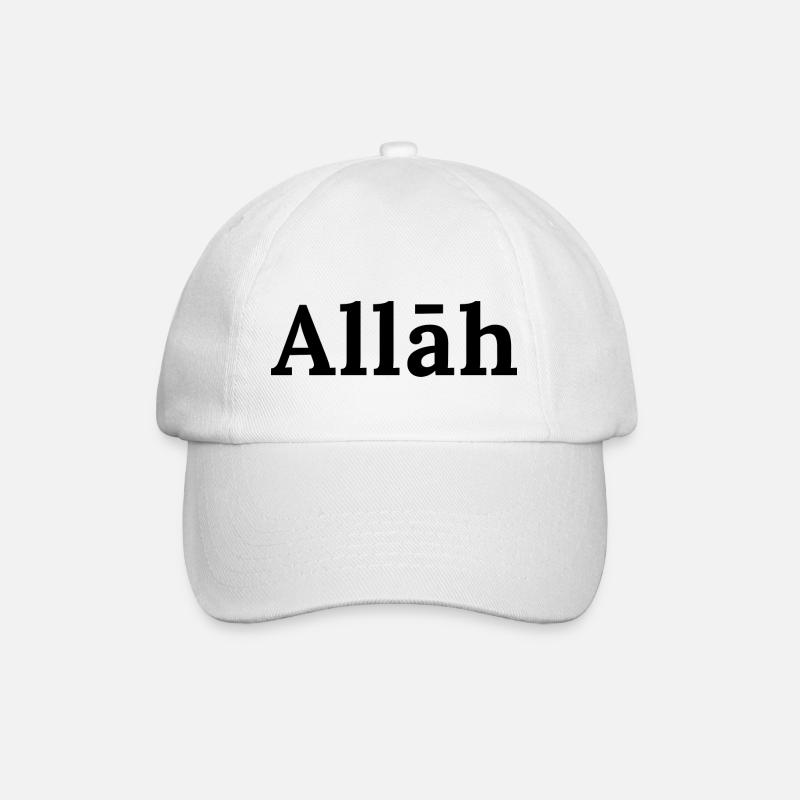 Allāh - Baseball Cap - white/white