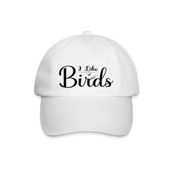 I like Birds - Baseballkappe - Weiß/Weiß - Vorne