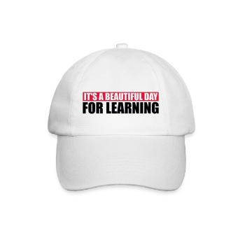 belle journée pour apprendre - Casquette classique - blanc/blanc - Devant
