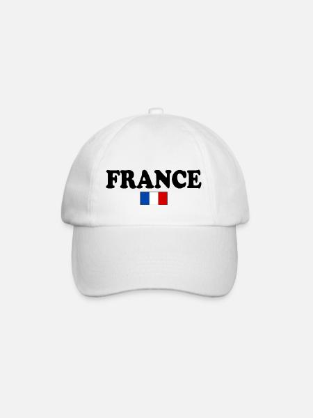 LA FRANCE DRAPEAU FRANÇAIS - Casquette classique - blanc/blanc