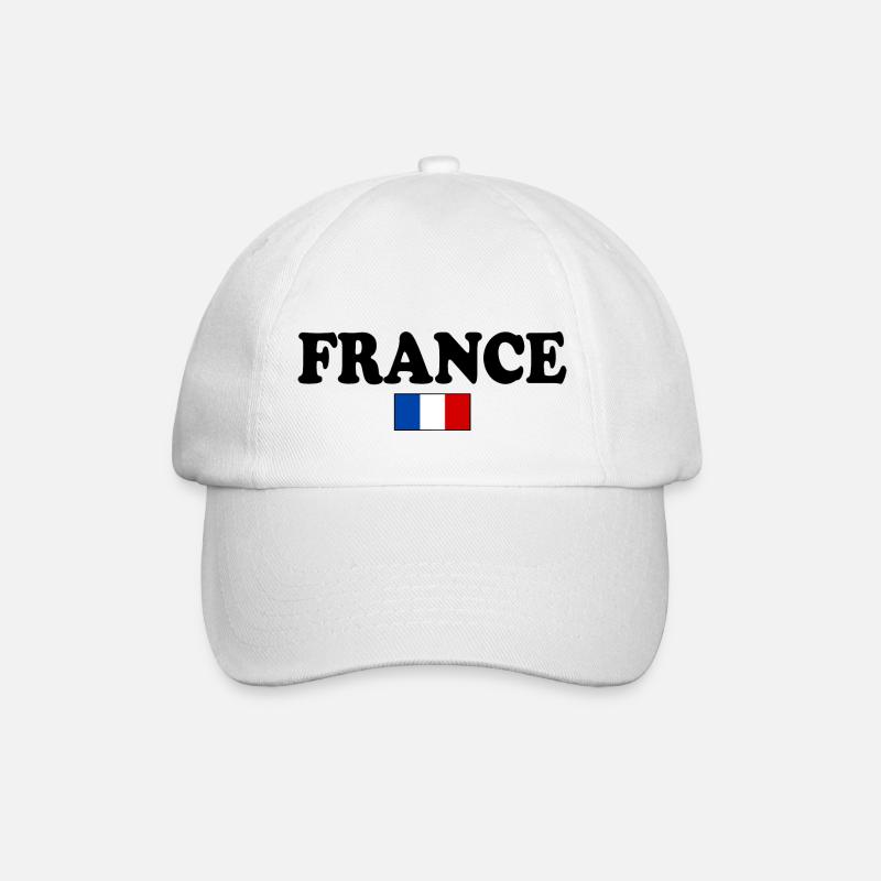 LA FRANCE DRAPEAU FRANÇAIS - Casquette classique - blanc/blanc