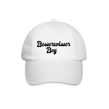 Besserwisser Boy - Baseballkappe - Weiß/Weiß - Vorne