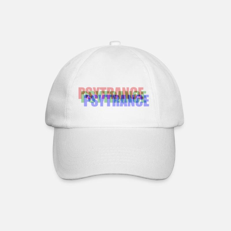 PSYTRANCE - Baseballkappe - Weiß/Weiß