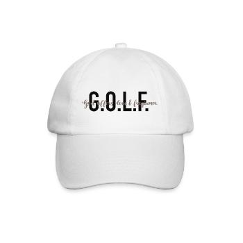 G.O.L.F. - God offers love & forgiveness. - Baseball Cap - white/white - Front