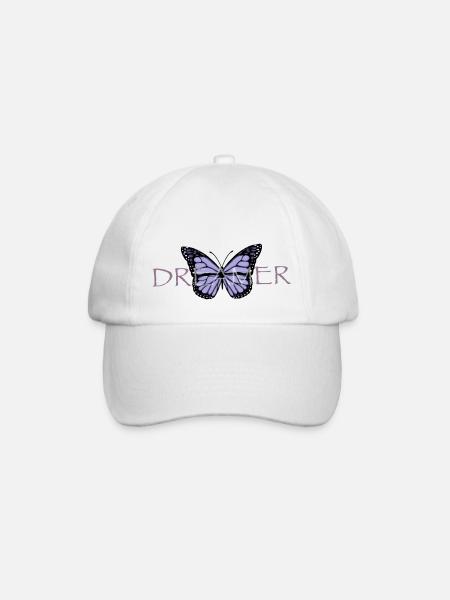 Butterfly Dreamer - Baseball Cap - white/white
