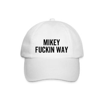 Mikey Fuckin Way - Baseballkappe - Weiß/Weiß - Vorne