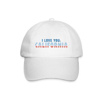 I Love You, California - Baseballkappe - Weiß/Weiß - Vorne