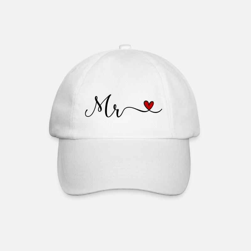 Mr - Baseballkappe - Weiß/Weiß