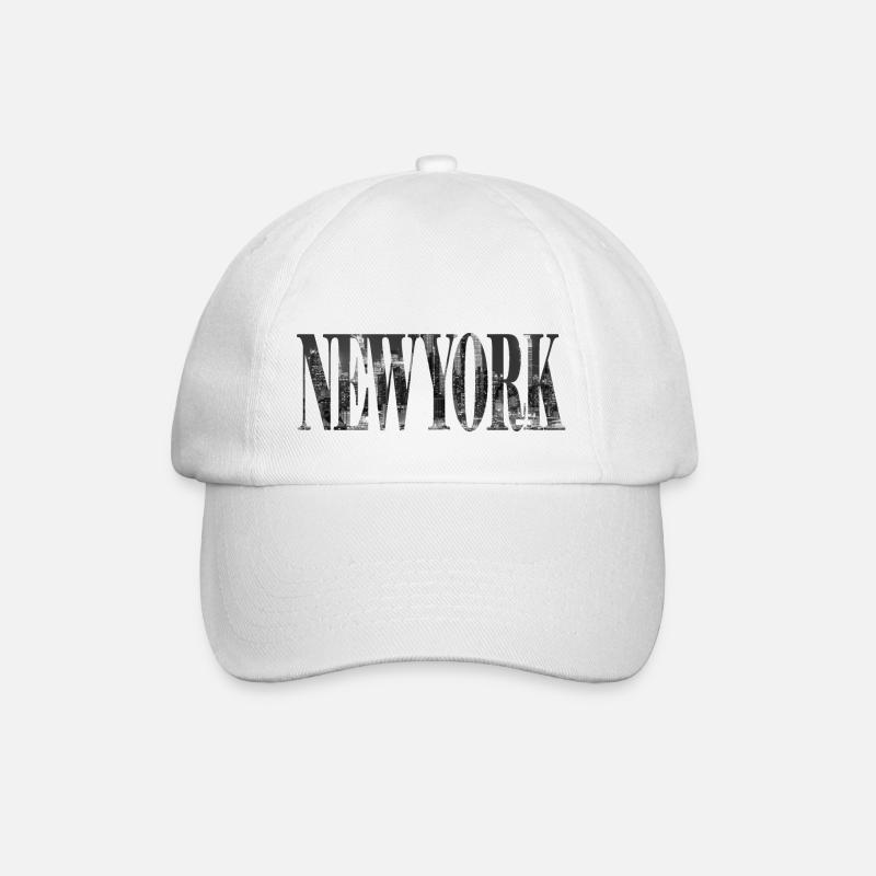 New York - Baseballkappe - Weiß/Weiß