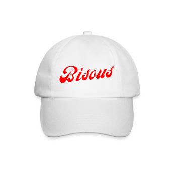 Bisous idée cadeau - Casquette classique - blanc/blanc - Devant