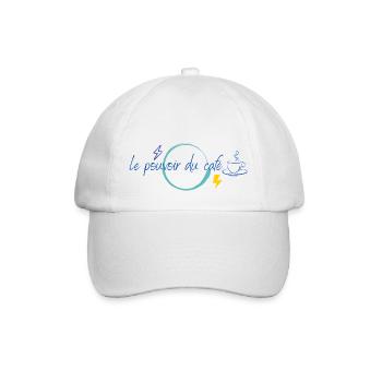 le pouvoir du café - Casquette classique - blanc/blanc - Devant