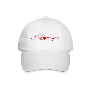 I Love you Love Valentine's Day Gift Gift - Baseball Cap - white/white - Front