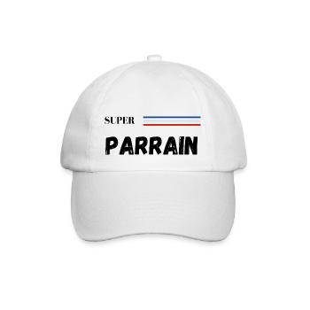 super parrain - t-shirt assorti - Casquette classique - blanc/blanc - Devant