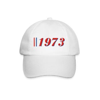 Jahr 1973 - Baseballkappe - Weiß/Weiß - Vorne