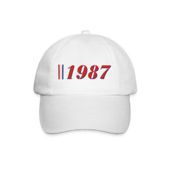 Year 1987 - Baseball Cap - white/white - Front