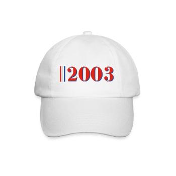 Year 2003 - Baseball Cap - white/white - Front
