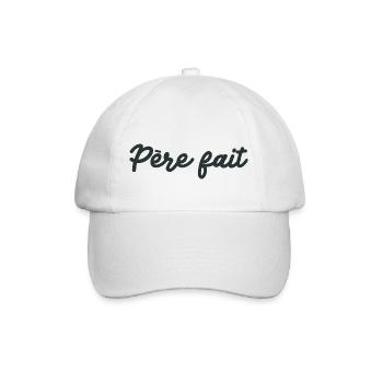 père parfait cadeau - Casquette classique - blanc/blanc - Devant