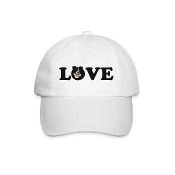 Border collie love - Casquette classique - blanc/blanc - Devant