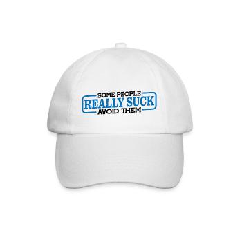 Certaines personnes sont vraiment nulles les éviter 3 - Casquette classique - blanc/blanc - Devant