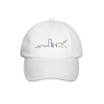 my city skyline | Vectorgraphic - Baseball Cap - white/white - Front