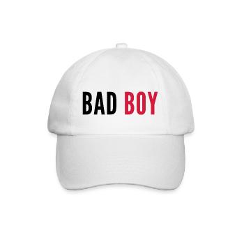 Bad boy / mauvais garçon - Casquette classique - blanc/blanc - Devant